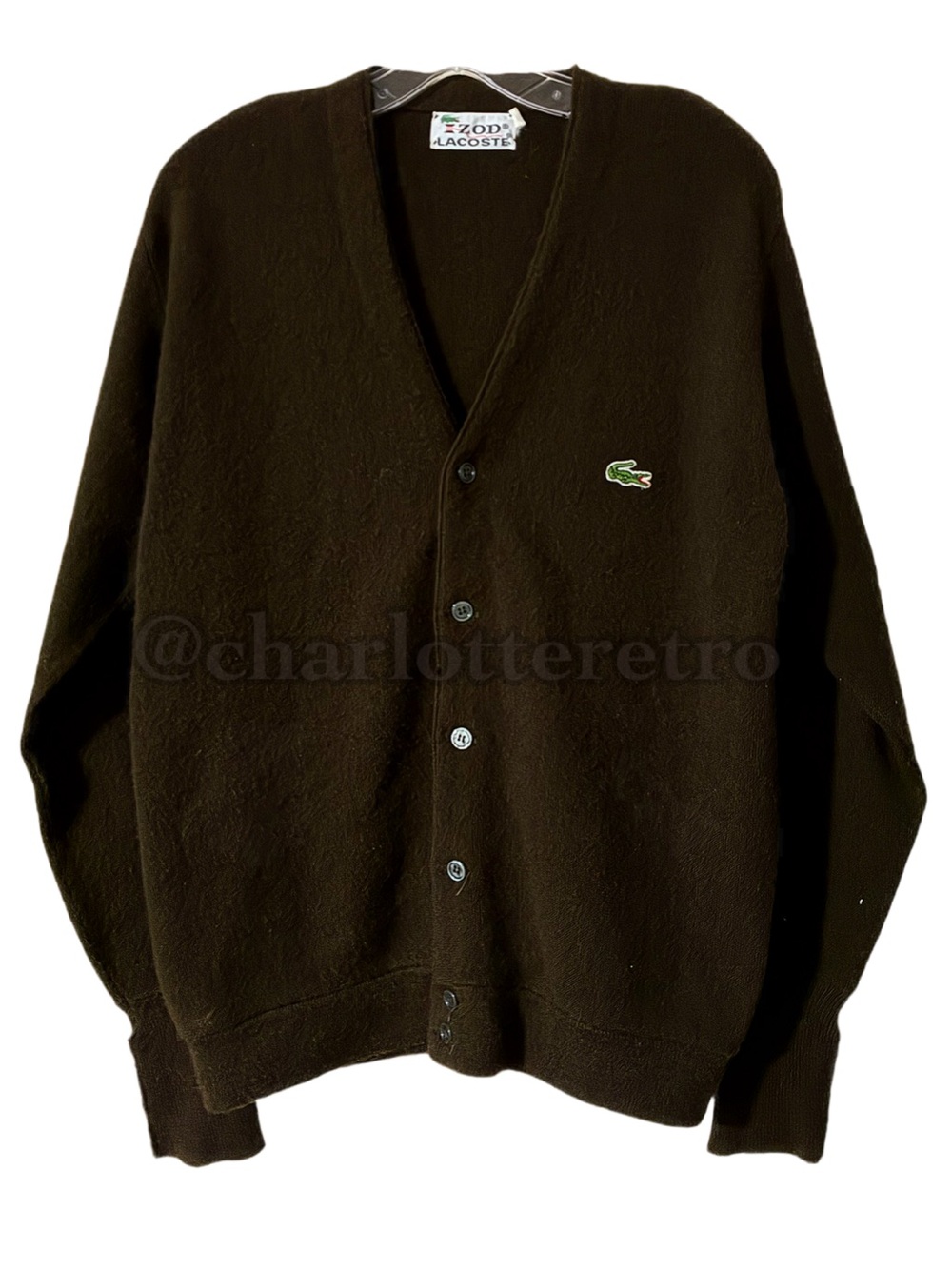 vtg Izod Lacoste Cardigan Sweater